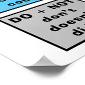 ESL-Poster voor klaslokaal van niet-contractentabe Poster (Hoek)