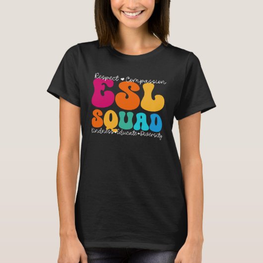 ESL Squad Appreciation Week Back to School T-shirt (Voorkant)
