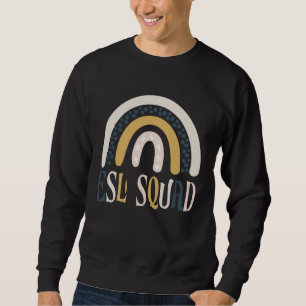ESL Squad Leraar Crew Team Terug naar School Boho Trui
