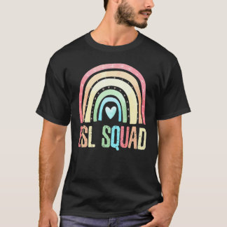 Esl Squad Leraar Crew Team Terug naar school Engel T-shirt