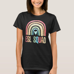 Esl Squad Teacher Crew Team terug naar school Enge T-shirt