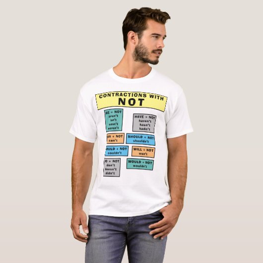 ESL T Shirt negatieve overeenkomsten met niet-lijs (Voorkant volledig)