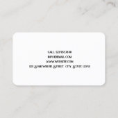 ESL Teacher Aangepaste Foto Visitekaartje (Achterkant)