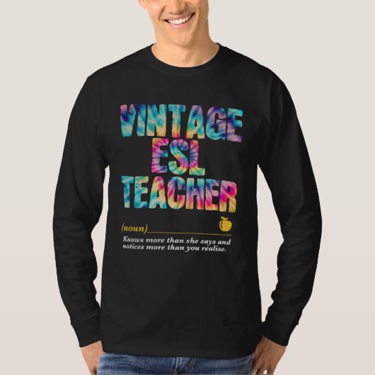 ESL Teacher Appreciation Week Back to School 1 T-shirt (Voorkant)