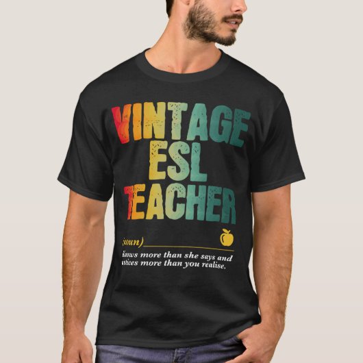 ESL Teacher Appreciation Week Back to School T-shirt (Voorkant)