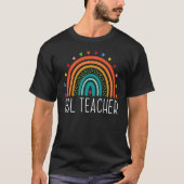 ESL Teacher Boho Rainbow Back To School Appreciati T-shirt (Voorkant)