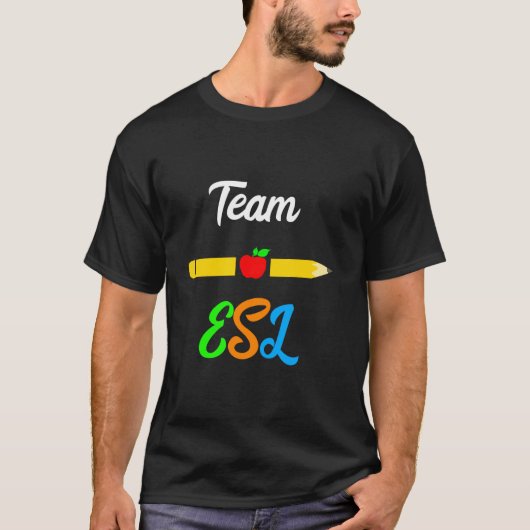 Esl Teacher Team Appreciation Day Engelse taal T-shirt (Voorkant)