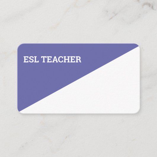 Esl Teacher Visitekaartje (Voorkant)
