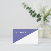 Esl Teacher Visitekaartje (Staand voorkant)