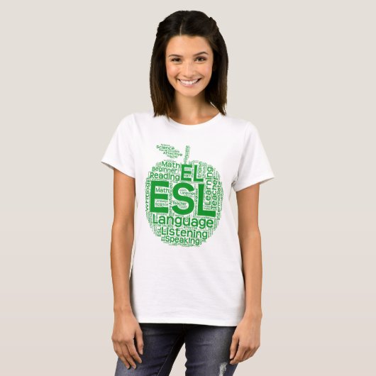 ESL Women's Basic T-shirt (Voorkant volledig)