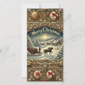 ESleigh rijden naar Christmas Cheer Holiday Kaart (Voorkant)