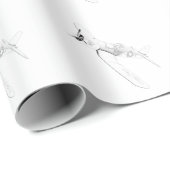 ESM F-4U Corsair vliegtuig Cadeaupapier (Rol Hoek)