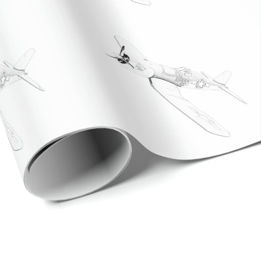 ESM F-4U Corsair vliegtuig Cadeaupapier (Rol Hoek)