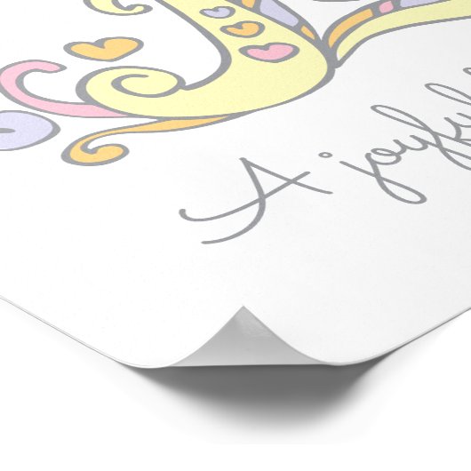 Esmae meisjes noemen de letter E poster (Hoek)