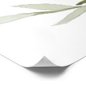 ESME Boheem Groene Bruiloft Welcome Poster (Hoek)