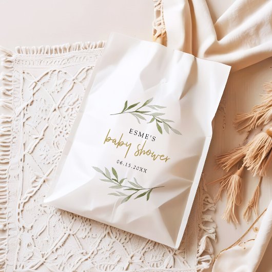 ESME Bohemian Greenery & Gold Baby shower Bedankzakje