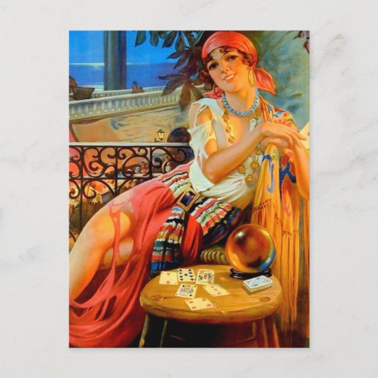 Esme,  waarzegster briefkaart (Voorkant)