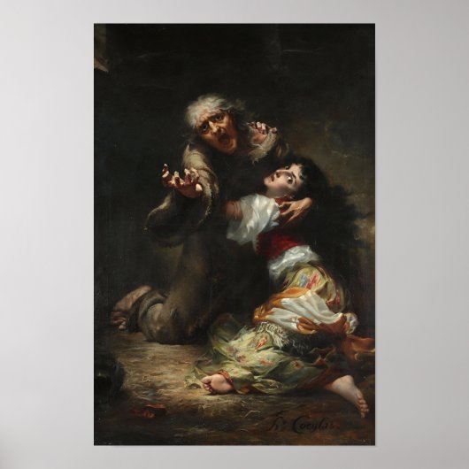 Esmeralda Henri Coeylas Schilderij Poster (Voorkant)