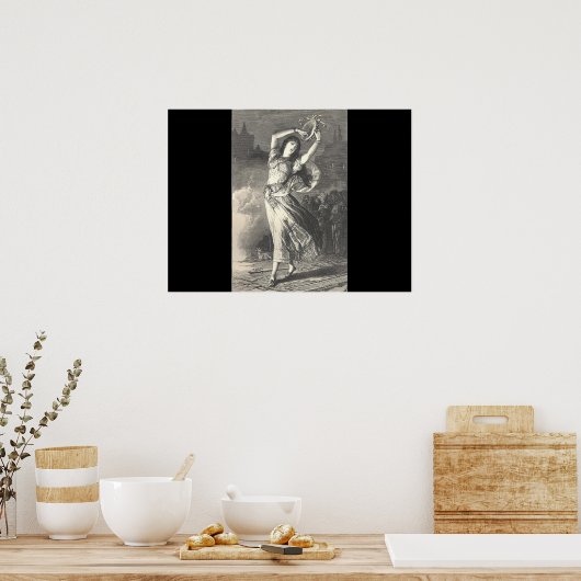 Esmeralda Illustration Poster (Keuken)