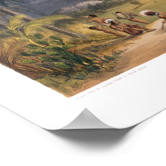 Esmeralda, op de Orinoco, de plaats van een Spaans Poster (Hoek)