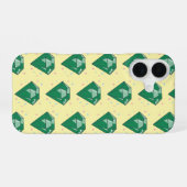 esmeralda verde vector iPhone 16 hoesje (Achterkant horizontaal)