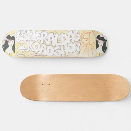 Esmeralda's Roadshow Officiële Skateboard Deck (Horizontaal)