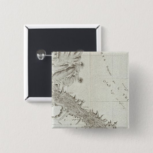 Esne, Egypte Vierkante Button 5,1 Cm (Voorkant /achterkant)