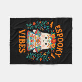 Esoky Vibes Maestra Halloween Spanish Mexican Boho Fleece Deken (Voorkant (Horizontaal))