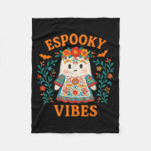 Esoky Vibes Maestra Halloween Spanish Mexican Boho Fleece Deken (Voorkant)