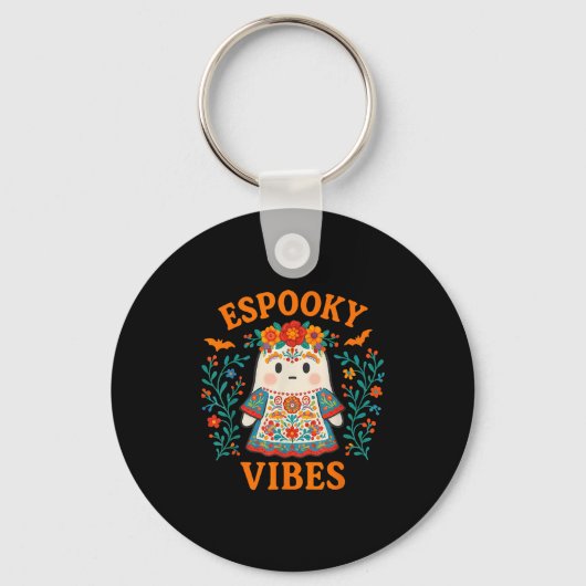 Esoky Vibes Maestra Halloween Spanish Mexican Boho Sleutelhanger (Voorkant)