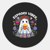 Esoky Vibes Maestra Soky Halloween Mexican Girls Ronde Sticker (Voorkant)