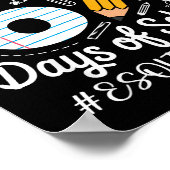 Esol Teacher Survived 67 Days Of School Humor Desi Poster (Hoek)