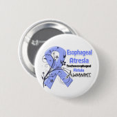 Esophageal Atresia Awareness Ribbon Ronde Button 5,7 Cm (Voorkant /achterkant)
