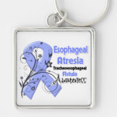 Esophageal Atresia Awareness Ribbon Sleutelhanger (Voorkant)