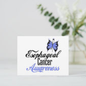 Esophageal Cancer Awareness Butterfly Briefkaart (Staand voorkant)
