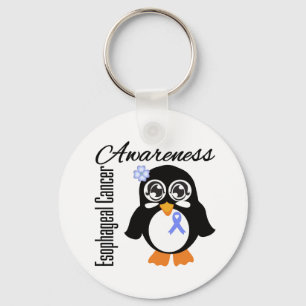 Esophageal Cancer Awareness Penguin Sleutelhanger