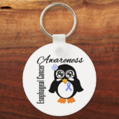 Esophageal Cancer Awareness Penguin Sleutelhanger (Voorkant)