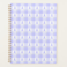 Esophageal Cancer Awareness Plaid Periwinkle