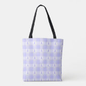 Esophageal Cancer Awareness Plaid Periwinkle  Tote Bag (Achterkant)