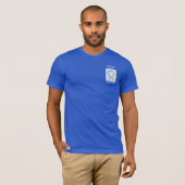 Esophageal Cancer Awareness Ribbon Angel T-shirt (Voorkant volledig)