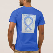 Esophageal Cancer Awareness Ribbon Angel T-shirt (Achterkant)