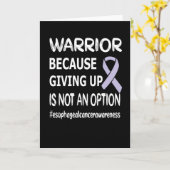 Esophageal Cancer Awareness Ribbon Cancer Warrior Kaart (Gele Bloem)
