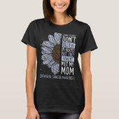 Esophageal Cancer Awareness Ribbon Mam Warrior T-shirt (Voorkant)