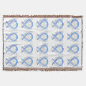 Esophageal Cancer Awareness Ribbon Throw Blankets Deken (Voorkant)