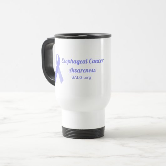 Esophageal Cancer Awareness Travel Mug, 15 oz Reisbeker (Voorkant links)