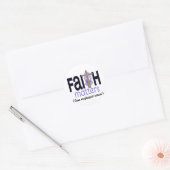Esophageal Cancer Faith Matters Cross 1 Ronde Sticker (Envelop)
