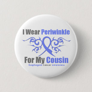 Esophageal Cancer Periwinkle Ribbon Cousin Ronde Button 5,7 Cm