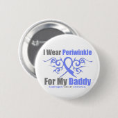 Esophageal Cancer Periwinkle Ribbon Dad Ronde Button 5,7 Cm (Voorkant /achterkant)