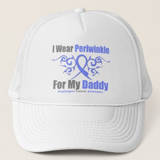 Esophageal Cancer Periwinkle Ribbon Dad Trucker Pet (Voorkant)