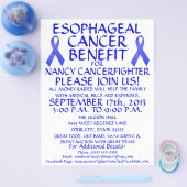 Esophageal Cancer Ribbon Benefit Flyer (Enkel)